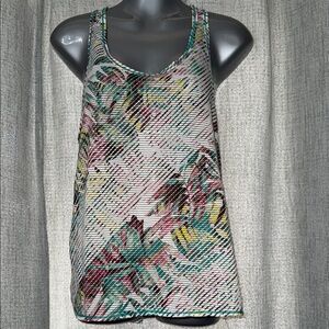 Prana Colorful Tropical Print Tank Top